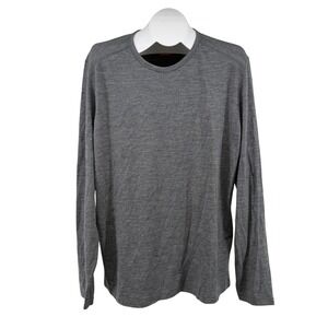 Icebreaker Shirt XXL Gray Merino Wool 200 Oasis Long Sleeve Base Layer Thermal